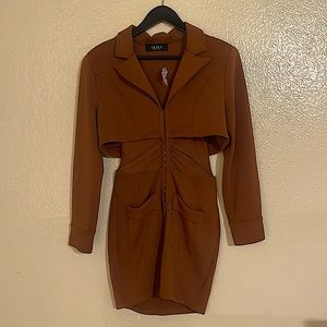 BRAND NEW blazer dress with sheer mid NEVER WORN (with tags)